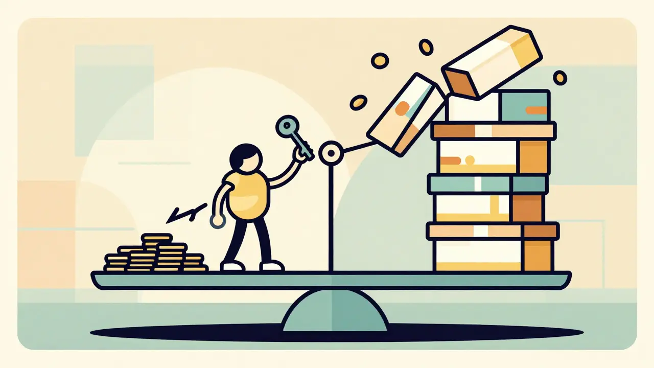 Illustration of balanced finances and affordable medication
