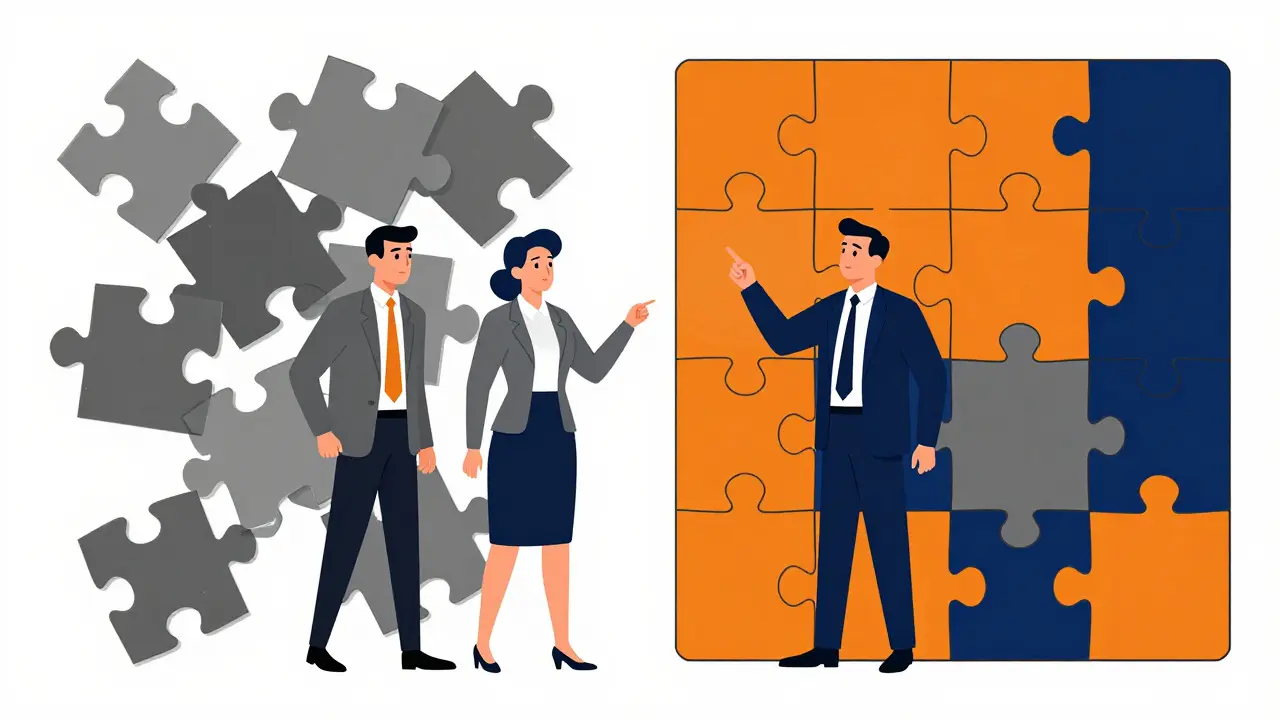 Puzzle pieces illustrating regulatory harmonization